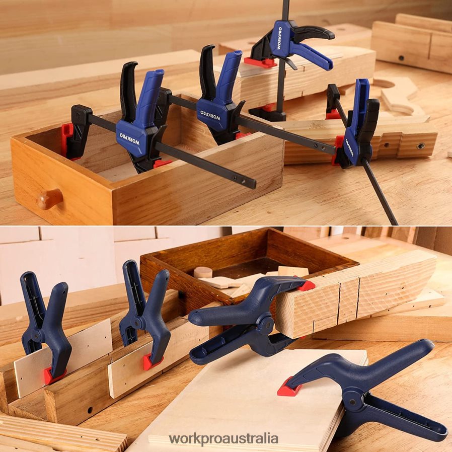 WORKPRO 8 Pcs Clamp Set for Woodworking D4R0VT114 Tool Morden