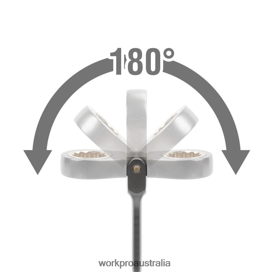 WORKPRO 8 Pcs Flex-Head Ratcheting Combination Wrench Set with Organizer Bag D4R0VT86 Tool Useful