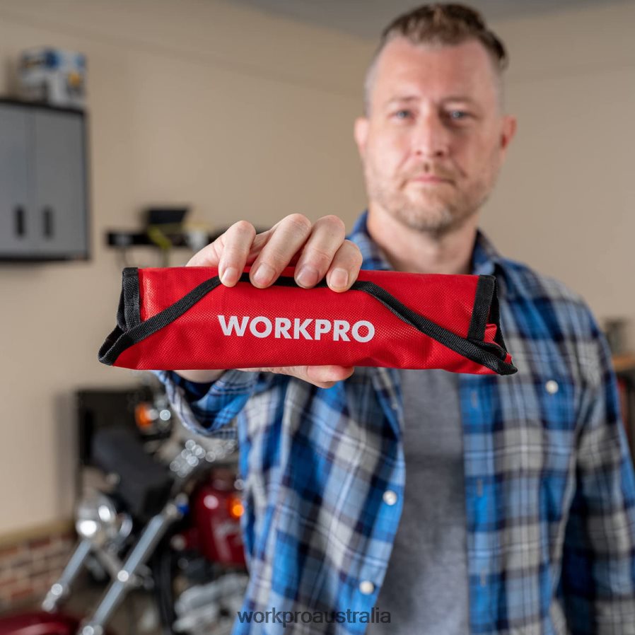 WORKPRO 8 Pcs Flex-Head Ratcheting Combination Wrench Set with Organizer Bag D4R0VT86 Tool Useful