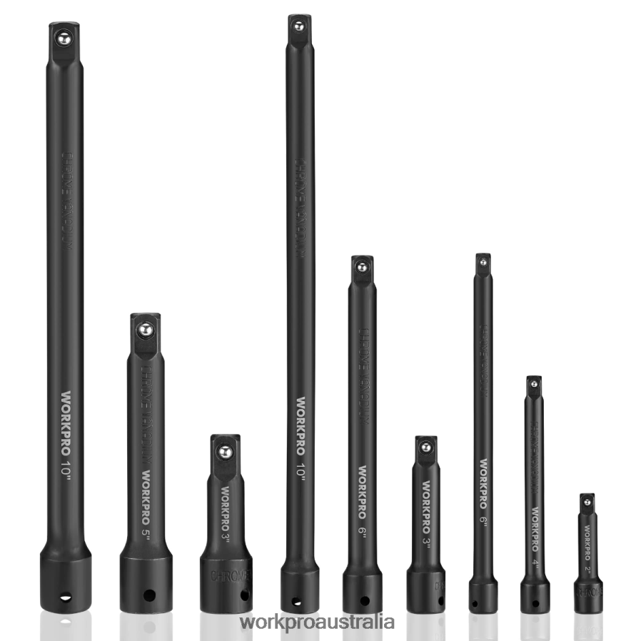 WORKPRO 9 Pcs Impact Driver Extension Bar Set D4R0VT141 Tool Morden