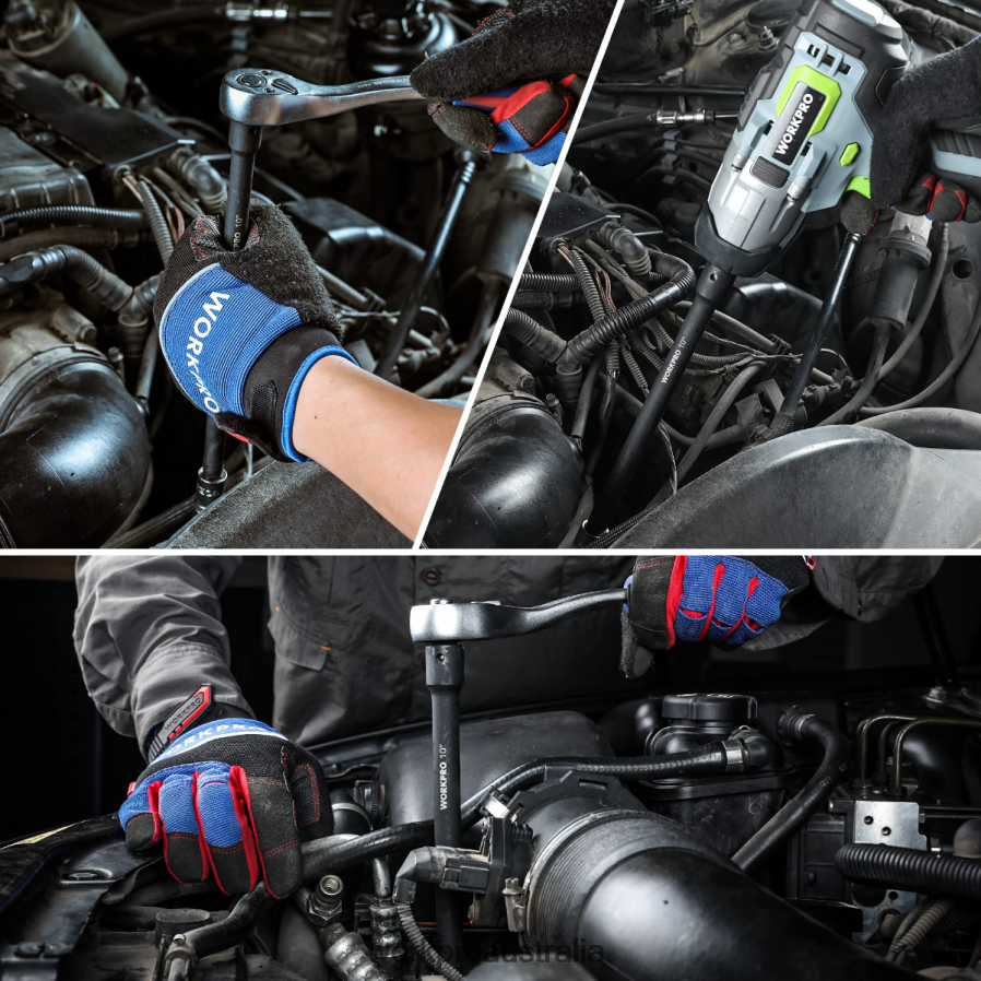 WORKPRO 9 Pcs Impact Driver Extension Bar Set D4R0VT141 Tool Morden