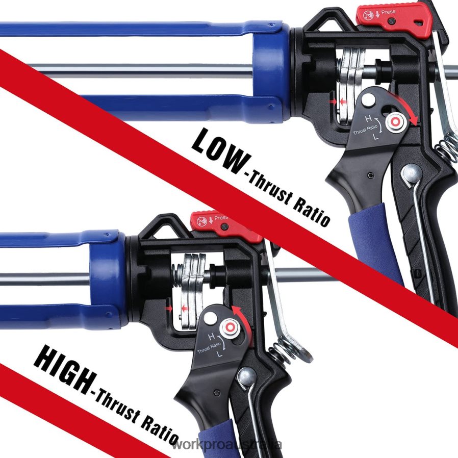WORKPRO Adjustable Thrust Ratio Caulking Gun for Standard Caulk tubes D4R0VT135 Tool Helpful