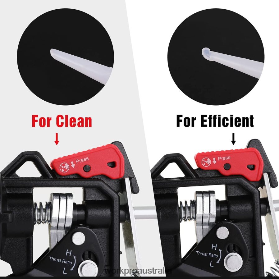 WORKPRO Adjustable Thrust Ratio Caulking Gun for Standard Caulk tubes D4R0VT135 Tool Helpful