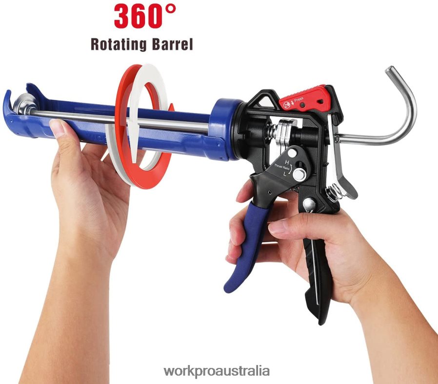 WORKPRO Adjustable Thrust Ratio Caulking Gun for Standard Caulk tubes D4R0VT135 Tool Helpful