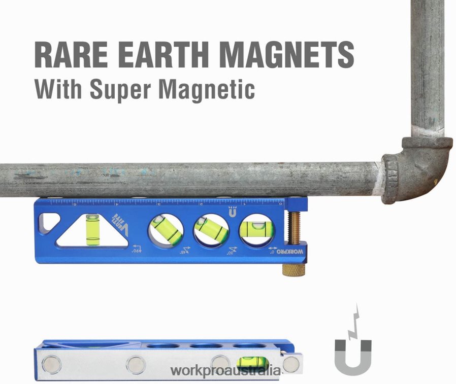 WORKPRO Aluminum Alloy Construction Torpedo Level 6-1/2 inch D4R0VT110 Tool Useful