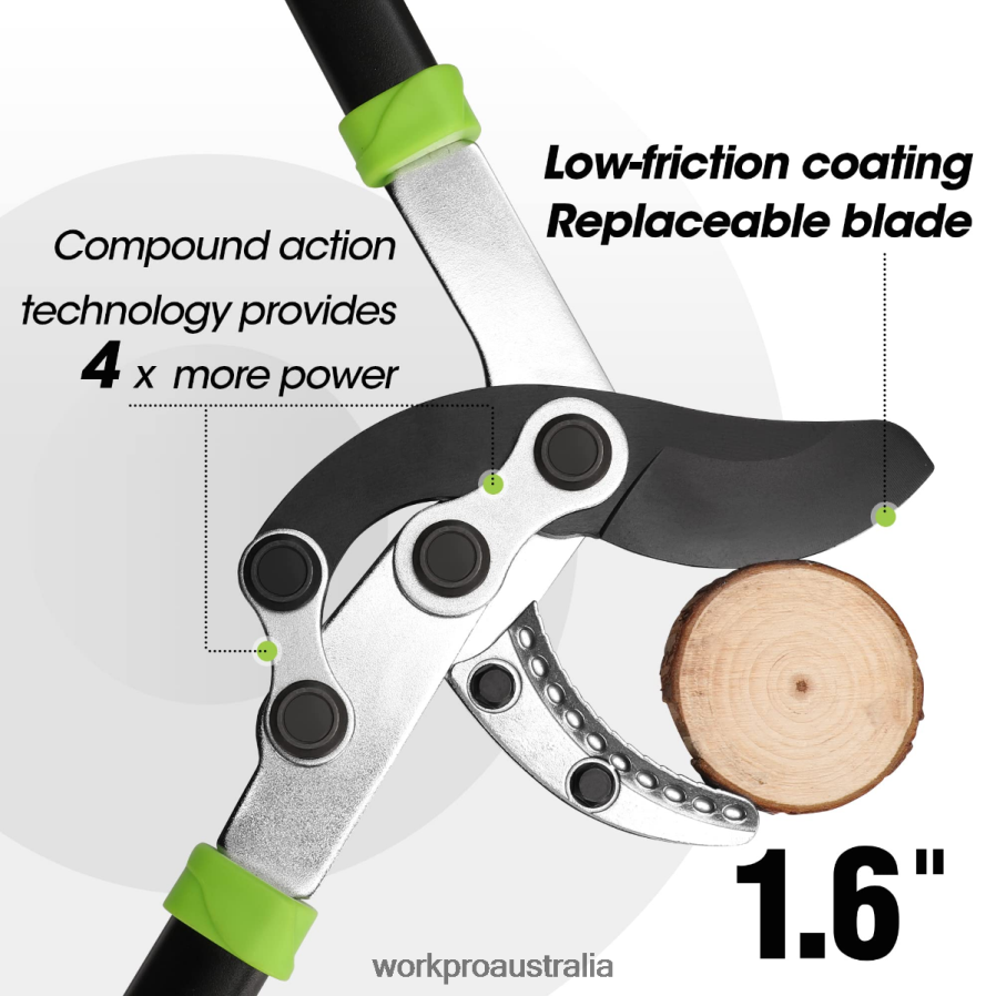 WORKPRO Anvil Lopper 32 Inch Branch Cutter with Compound Action Heavy Duty Garden Tree Trimmer D4R0VT282 Tool Morden