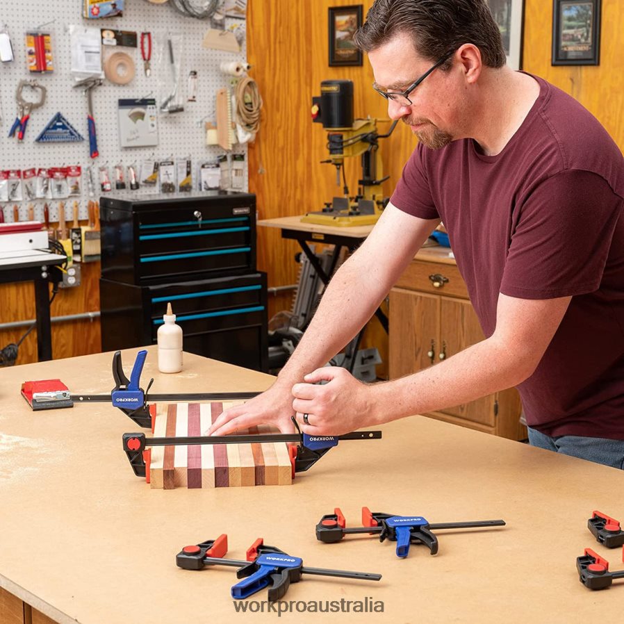 WORKPRO Bar Clamps for Woodworking 150/300lbs CAP D4R0VT121 Tool New