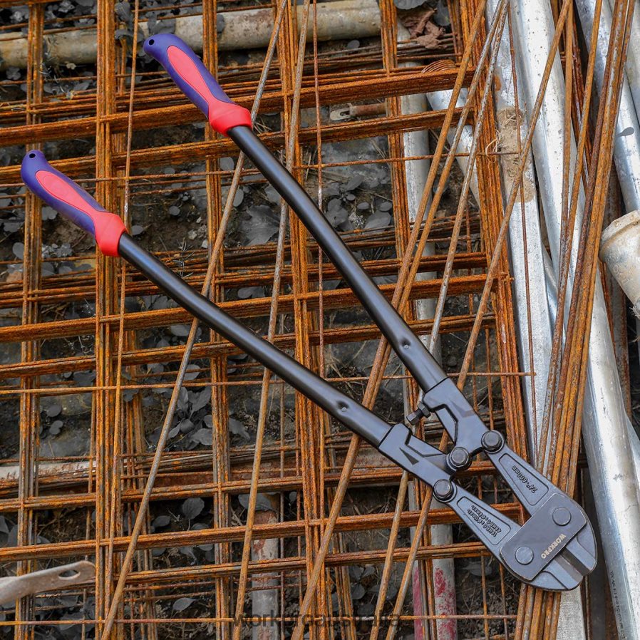 WORKPRO Bolt Cutter 24-Inch Chrome Vanadium Steel Blade for Cutting Pad Locks D4R0VT160 Tool Useful