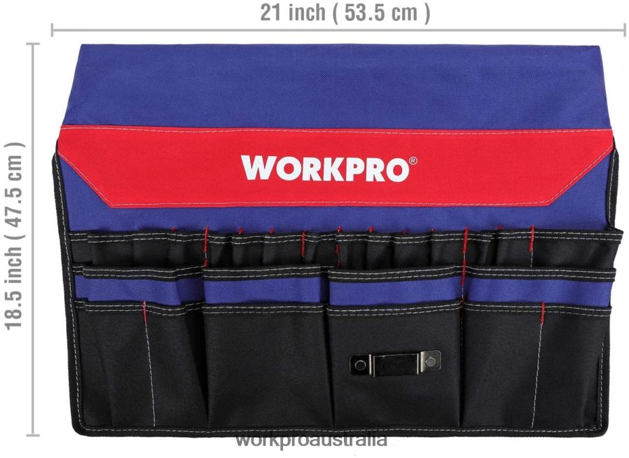 WORKPRO Bucket Tool Organizer with 51 Pockets (Tools Excluded) D4R0VT20 Storage Helpful