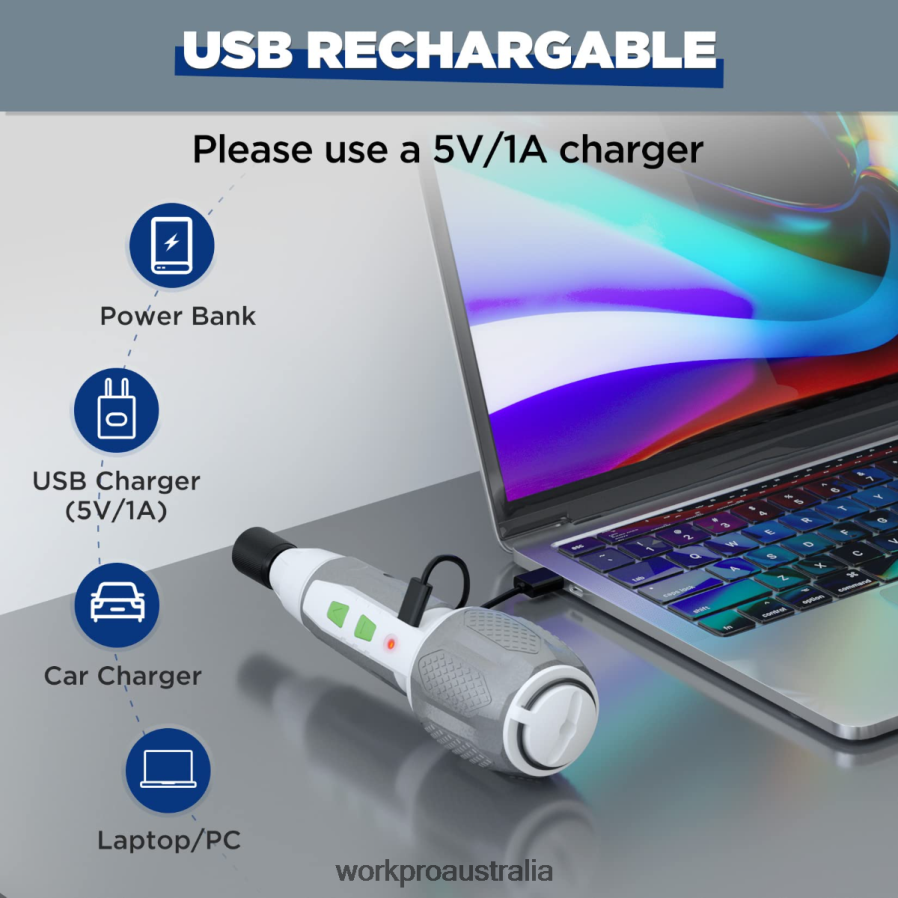 WORKPRO Cordless 4V USB Rechargeable Lithium-ion Battery Screwdriver Kit D4R0VT236 Tool Pink/White