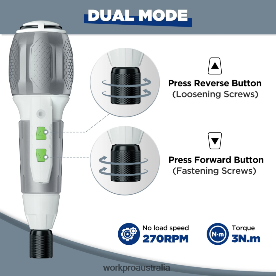 WORKPRO Cordless 4V USB Rechargeable Lithium-ion Battery Screwdriver Kit D4R0VT236 Tool Pink/White