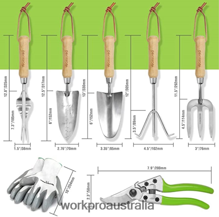 WORKPRO Cordless Chain Saw  7 Piece Garden Tools Set  2 Pairs Garden Gloves  Garden Knee Pads D4R0VT314 Tool Useful