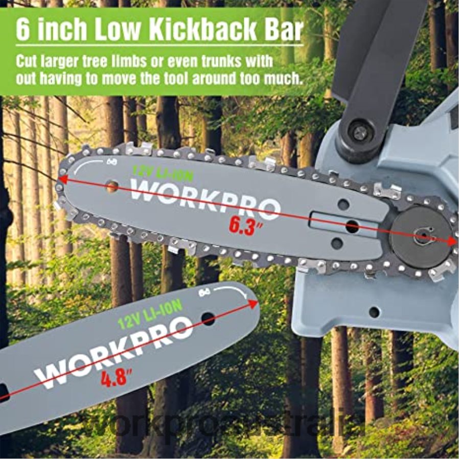 WORKPRO Cordless Chain Saw  7 Piece Garden Tools Set  2 Pairs Garden Gloves  Garden Knee Pads D4R0VT314 Tool Useful