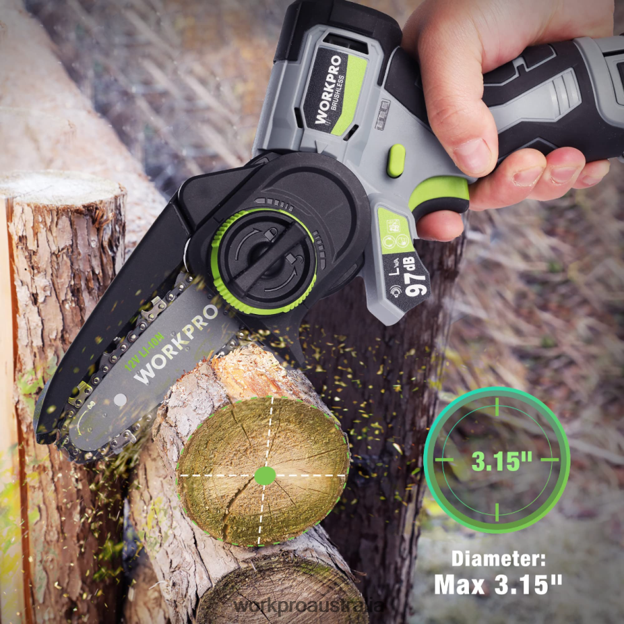 WORKPRO Cordless Detail Belt Sander Mini Chain Saw Electric Blower 3-in-1 Power Tool Combo Kit D4R0VT296 Tool Morden