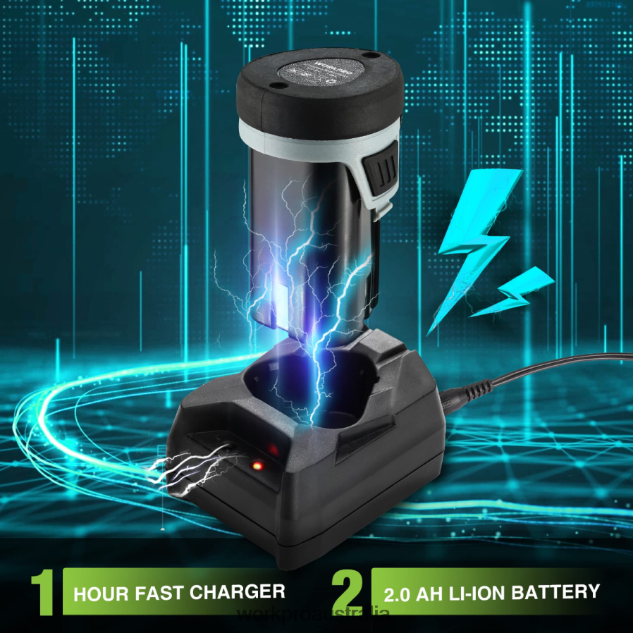 WORKPRO Cordless Detail Belt Sander Mini Chain Saw Electric Blower 3-in-1 Power Tool Combo Kit D4R0VT296 Tool Morden