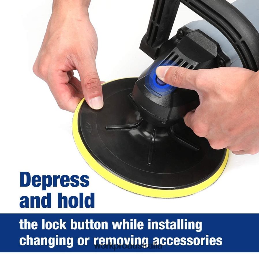 WORKPRO Detachable Handle Buffer Polisher with Accessories D4R0VT231 Tool Helpful