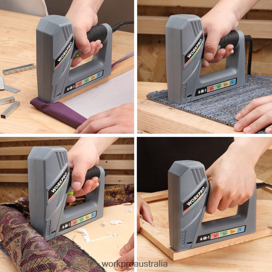 WORKPRO Electric Corded 4-in-1 Nail Gun Including 3000PCS of Staples and Nails D4R0VT60 Tool Helpful