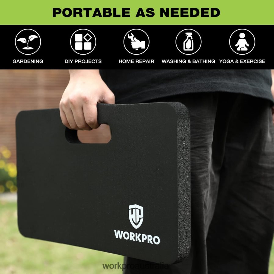 WORKPRO Extra Thick Foam Kneeling Pad 175 x 11 x 15 D4R0VT277 Tool Black