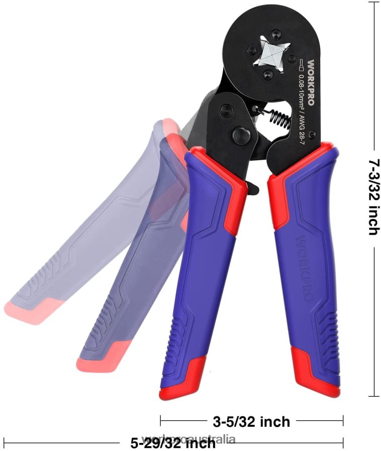 WORKPRO Ferrule Crimping Tool Kit AWG 28-7 Self-adjustable Ratchet Wire Crimping Tool D4R0VT161 Tool Morden