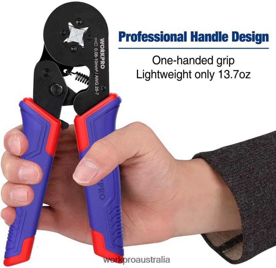 WORKPRO Ferrule Crimping Tool Kit AWG 28-7 Self-adjustable Ratchet Wire Crimping Tool D4R0VT161 Tool Morden