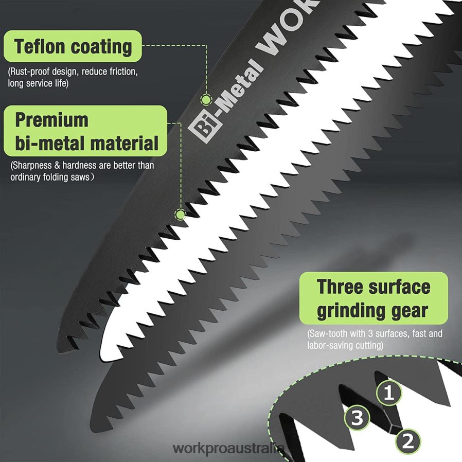 WORKPRO Folding Saw Compact Hand Pruning Saw with 7 Inch Blade Push Button Lock D4R0VT270 Tool Helpful
