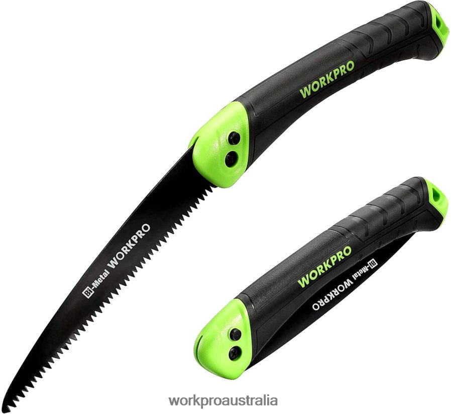 WORKPRO Folding Saw Compact Hand Pruning Saw with 7 Inch Blade Push Button Lock D4R0VT270 Tool Helpful