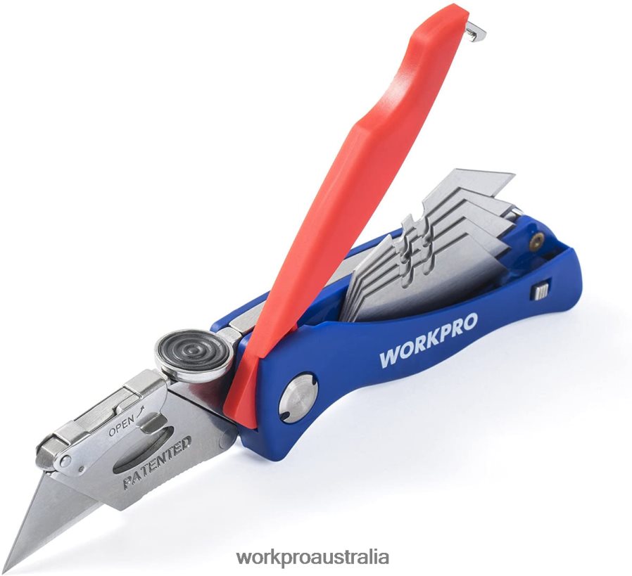 WORKPRO Folding Utility Knife Quick-change Box Cutter D4R0VT50 Tool Useful