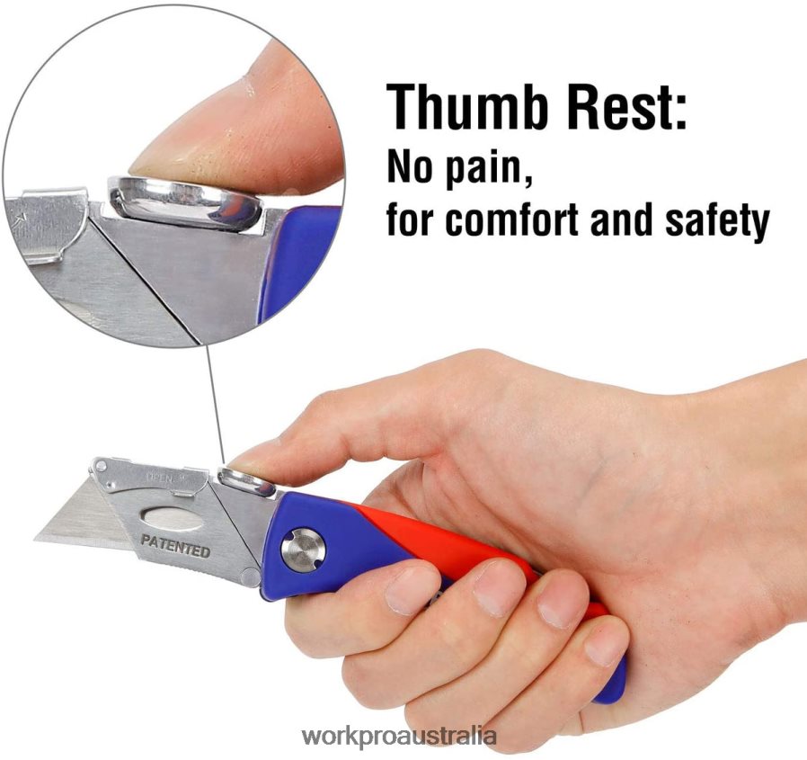 WORKPRO Folding Utility Knife Quick-change Box Cutter D4R0VT50 Tool Useful