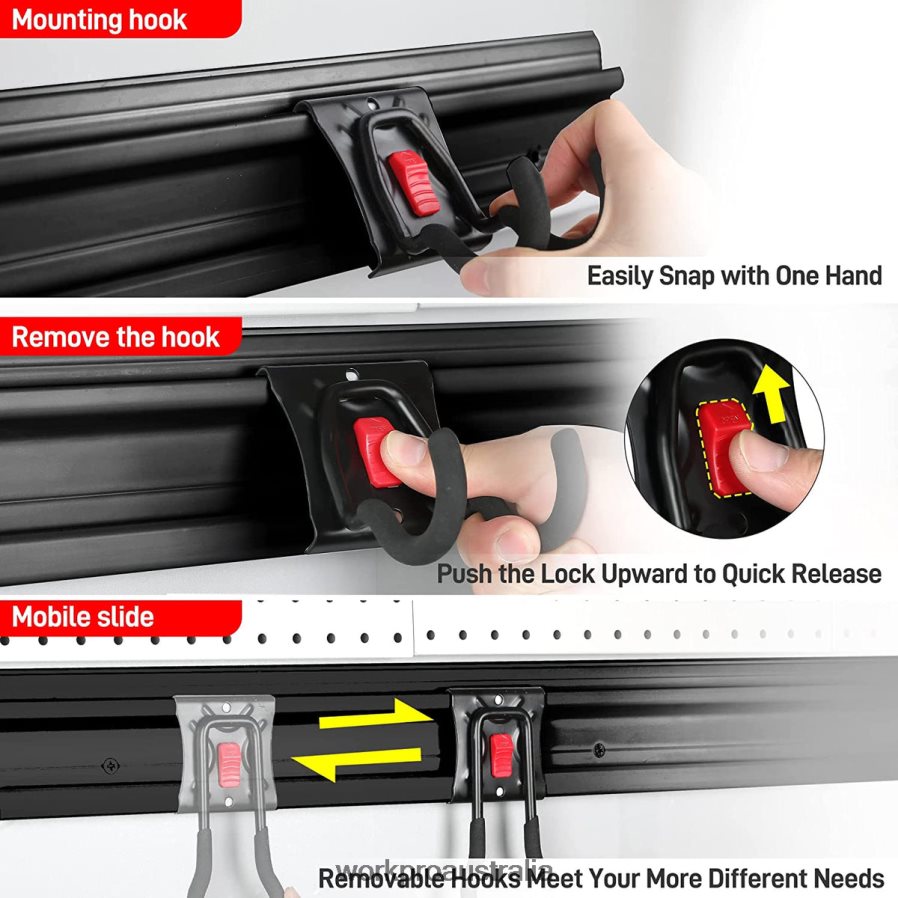 WORKPRO Garage Tool Organizer Wall Mount Garden Tool Organizer Storage Rack Heavy Duty Tool Hangers 64 Inch D4R0VT21 Storage Helpful