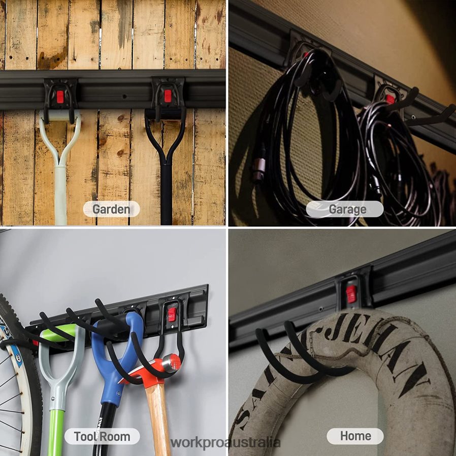 WORKPRO Garage Tool Organizer Wall Mount Garden Tool Organizer Storage Rack Heavy Duty Tool Hangers 64 Inch D4R0VT21 Storage Helpful