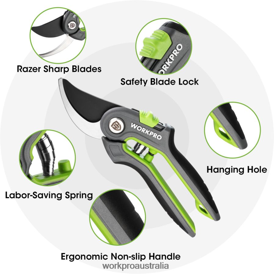 WORKPRO Garden Pruning Shears 2 Pack Bypass Pruning Shears and Straight Garden Scissors D4R0VT280 Tool Morden