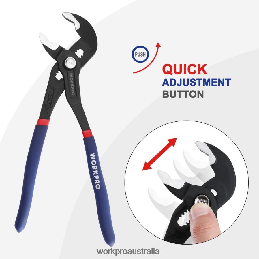 WORKPRO Groove Joint Pliers with Comfort Grip D4R0VT71 Tool Helpful