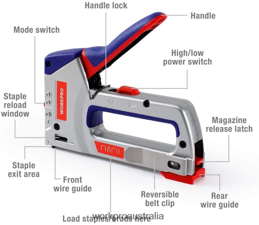 WORKPRO Heavy-Duty 4-in-1 Staple Gun Kit Manual Brad Nailer with 3000 Staples and 1000 Brad Nails D4R0VT57 Tool Helpful
