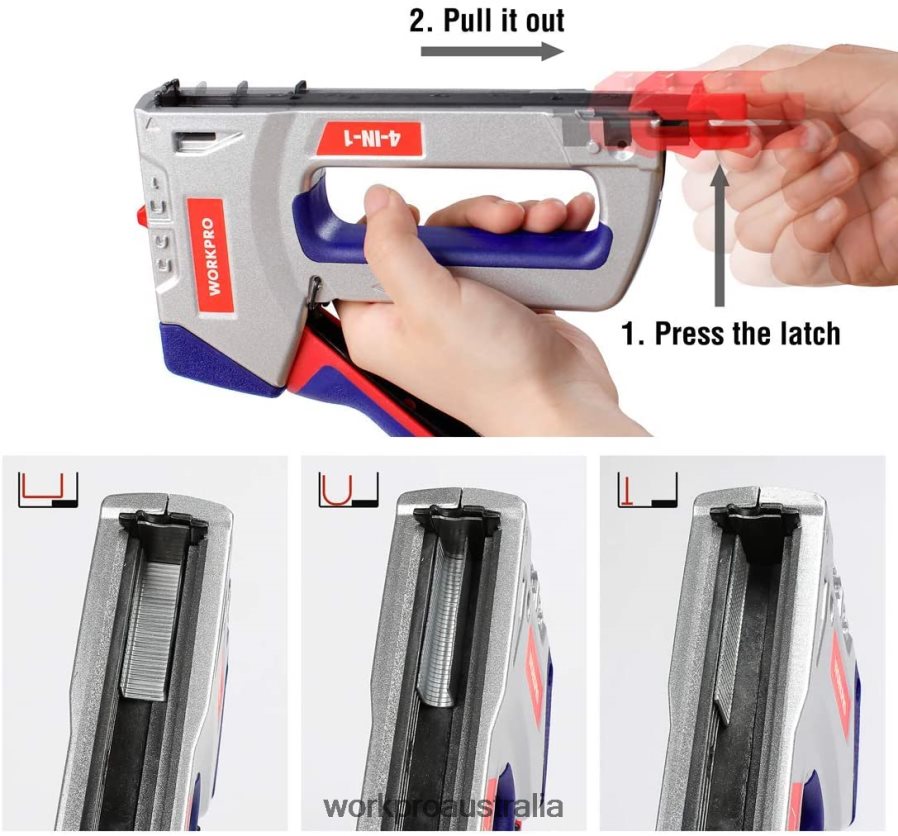 WORKPRO Heavy-Duty 4-in-1 Staple Gun Kit Manual Brad Nailer with 3000 Staples and 1000 Brad Nails D4R0VT57 Tool Helpful