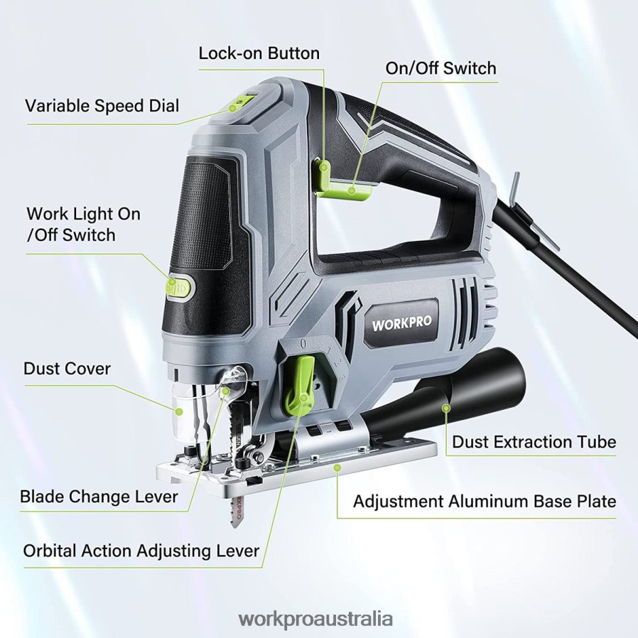 WORKPRO Jigsaw 65AMP 850W Corded Electric Jig Saw Tool Kit D4R0VT241 Tool Morden