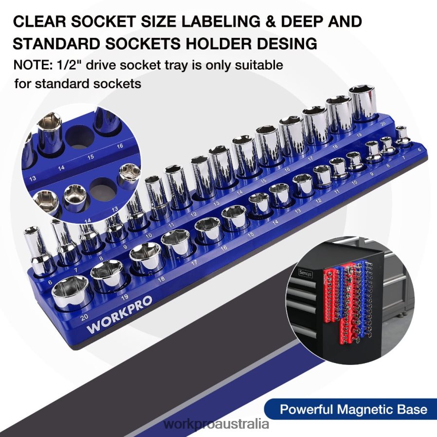 WORKPRO Magnetic Receptacle Organizer Set of 4 D4R0VT134 Tool Morden