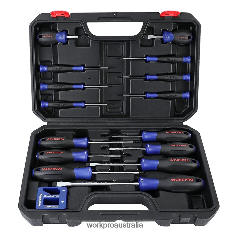 WORKPRO Magnetic Screwdriver Set 16 Pcs Torx Slotted Phillips Precision Screwdrivers with Magnetizer D4R0VT98 Tool New