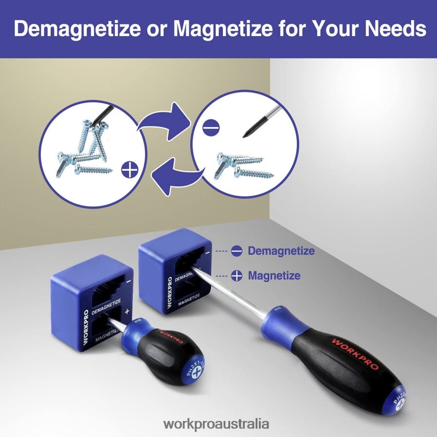 WORKPRO Magnetic Screwdriver Set 16 Pcs Torx Slotted Phillips Precision Screwdrivers with Magnetizer D4R0VT98 Tool New