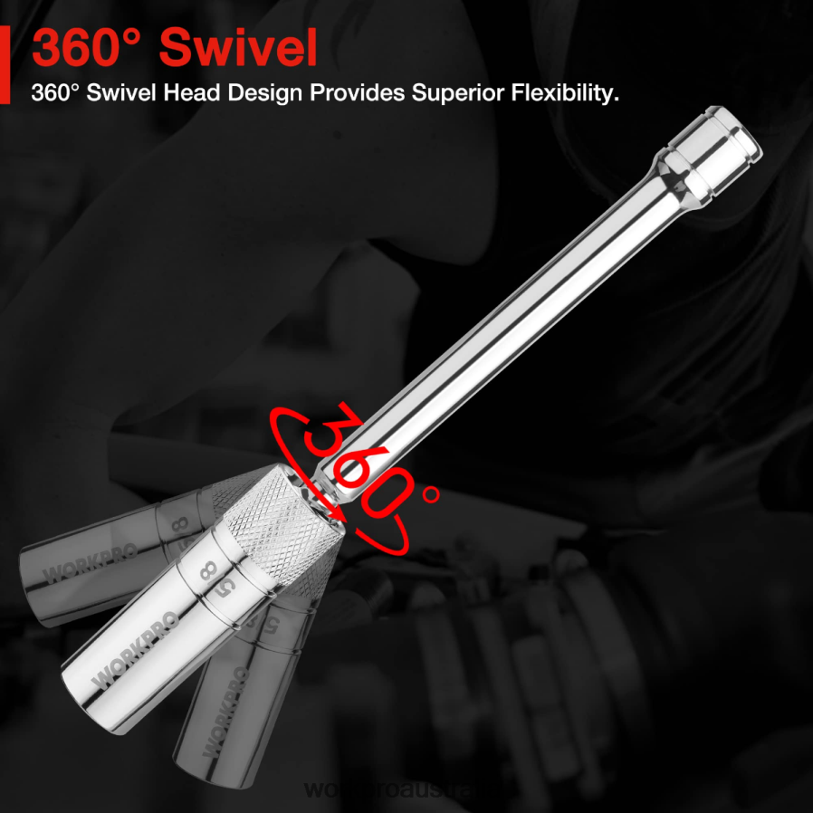 WORKPRO Magnetic Swivel Spark Plug With Thin Wall Socket D4R0VT146 Tool Morden