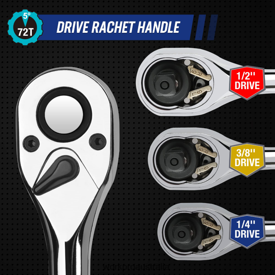 WORKPRO Mechanic Tool Set 192 Pcs Socket Wrench Set with Storage Case D4R0VT311 Tool Useful