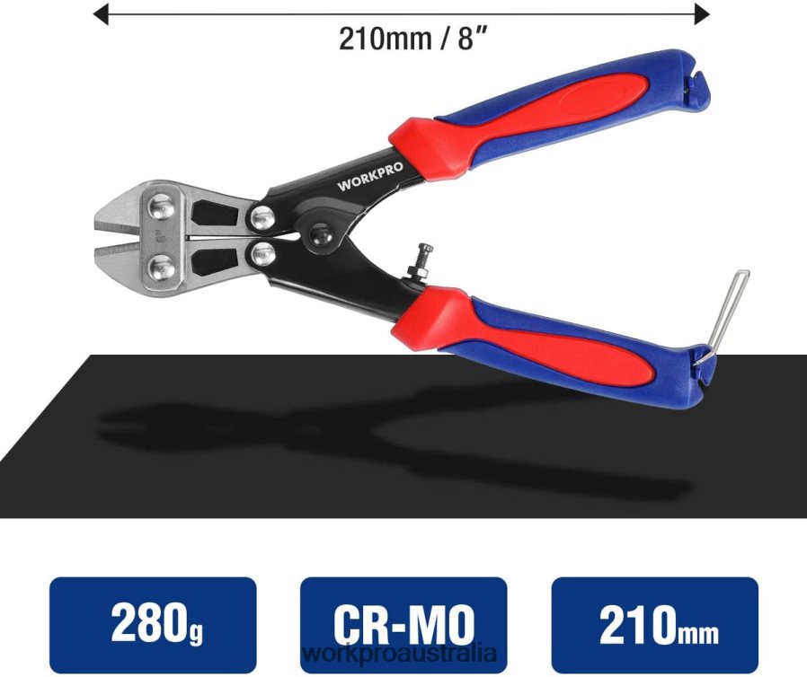 WORKPRO Mini Bolt Cutter 8-inch/210mm CR-MO Small Bolt Cutter D4R0VT157 Tool Morden