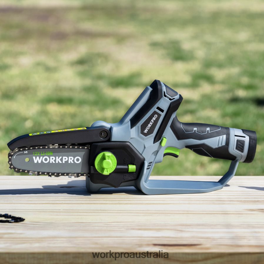 WORKPRO Mini Chainsaw Cordless Electric Compact Chain Saw with 2 Batteries Replacement Guide Bar and Chain D4R0VT291 Tool New