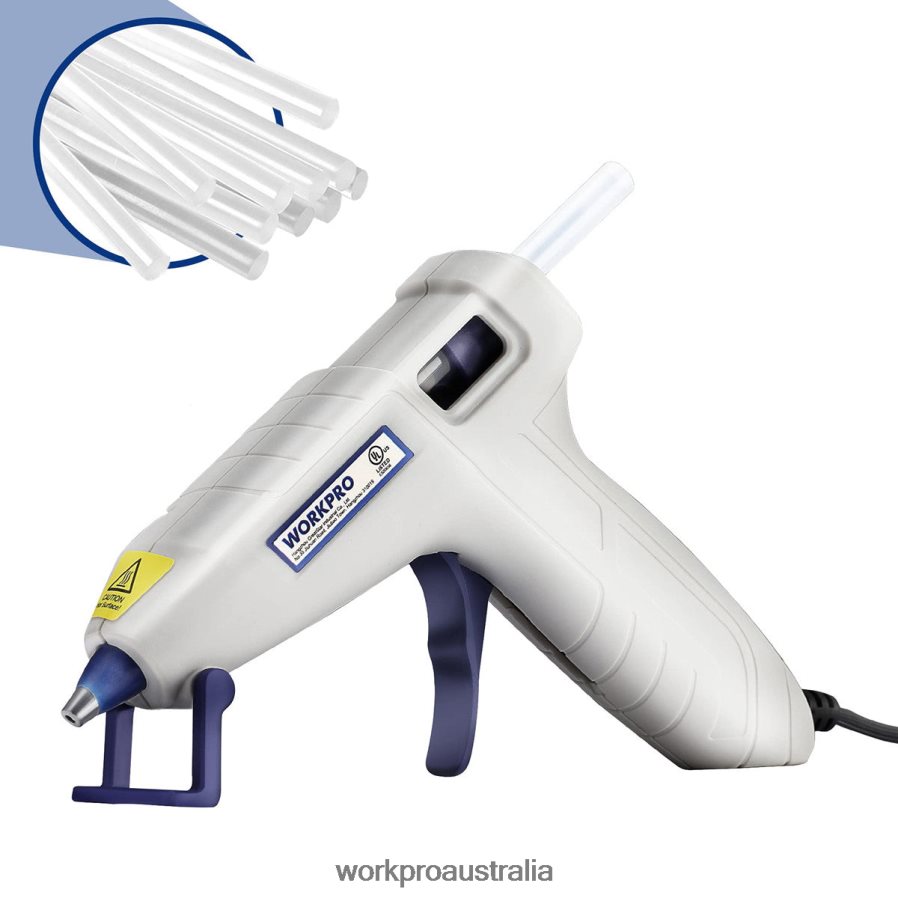 WORKPRO Mini Hot Glue Gun Kit with 20 Pcs Hot Glue Sticks D4R0VT162 Tool Pink/White