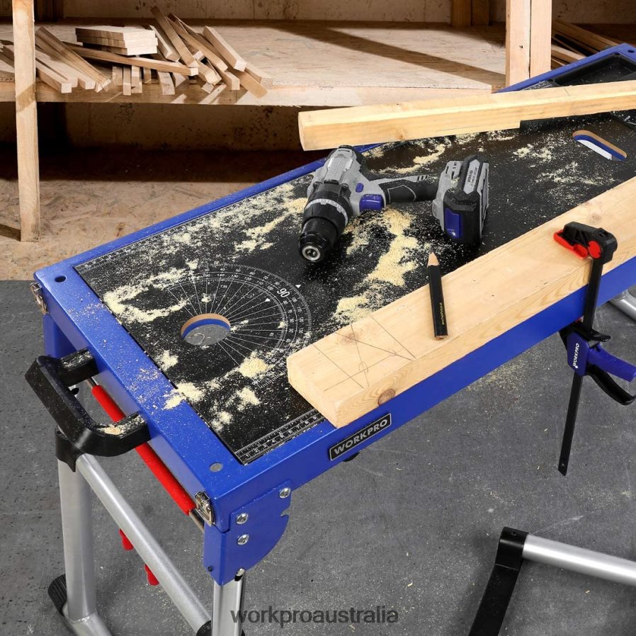 WORKPRO Miter Saw Stand 5-in-1 Portable Workbench with Detachable Miter Saw Stand  Height Adjustable Legs D4R0VT2 Storage Useful