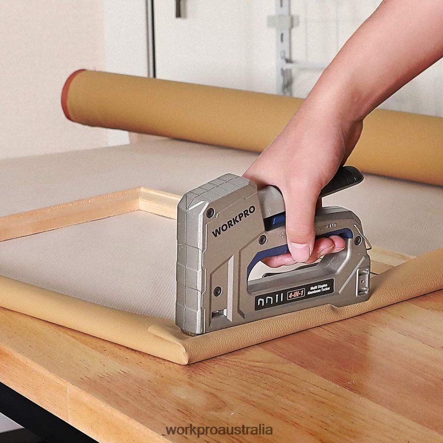 WORKPRO Nailer Heavy Duty 4 in 1 Aluminum Nailer with 2000 Staples D4R0VT58 Tool Helpful