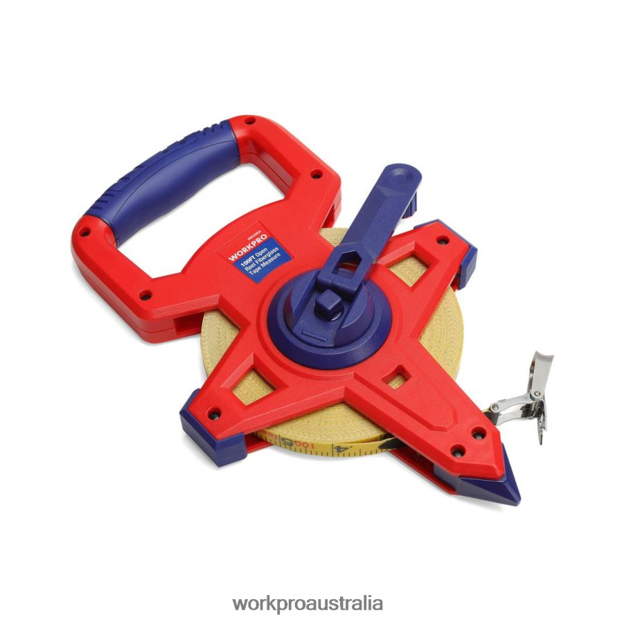 WORKPRO Open Reel Tape Measure with Double Nylon Coated Fiberglass Blade 100 Feet D4R0VT109 Tool New