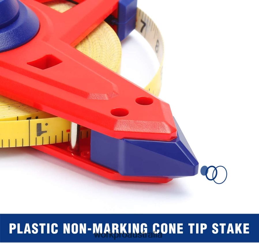 WORKPRO Open Reel Tape Measure with Double Nylon Coated Fiberglass Blade 100 Feet D4R0VT109 Tool New