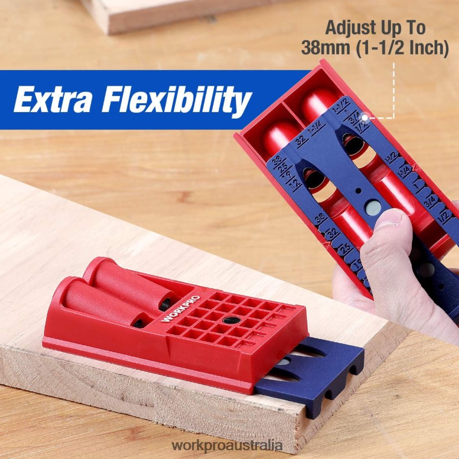 WORKPRO Plastic Plugs Coarse Square Driver Screws Pocket Hole Jig Kit D4R0VT201 Tool Morden