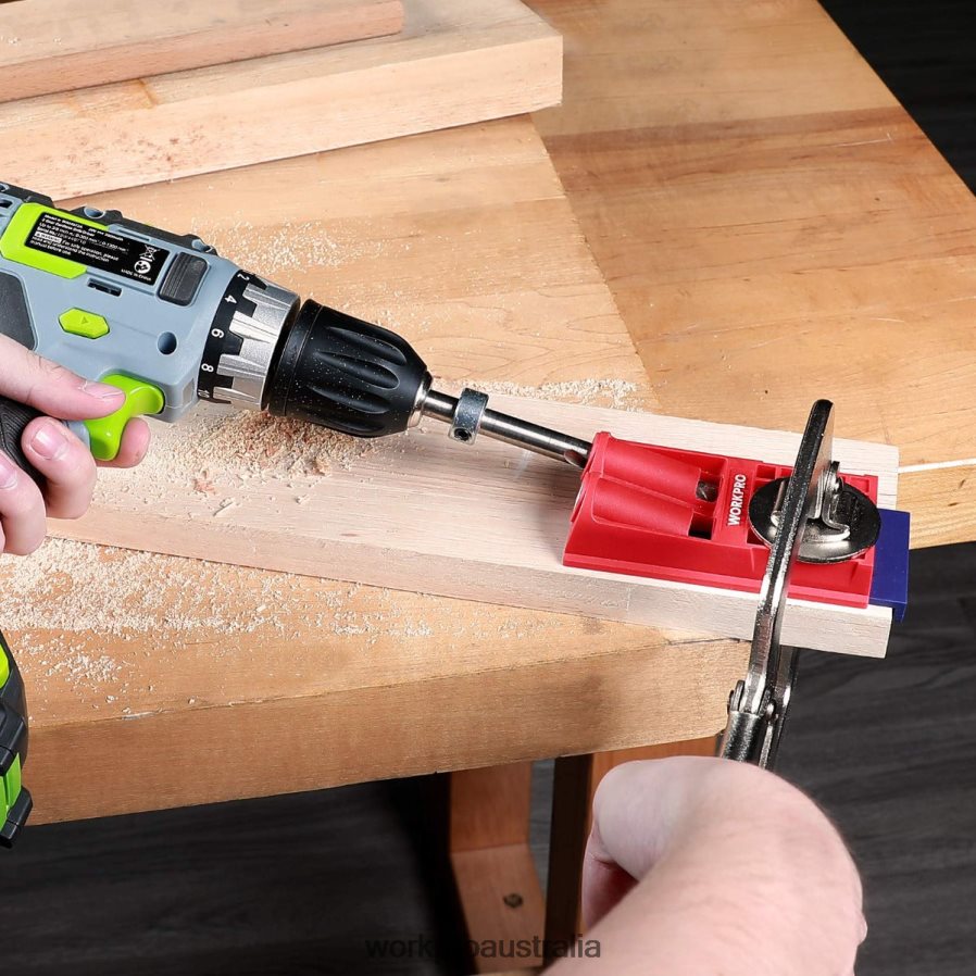 WORKPRO Plastic Plugs Coarse Square Driver Screws Pocket Hole Jig Kit D4R0VT201 Tool Morden