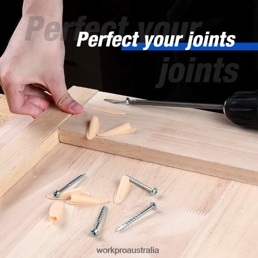 WORKPRO Plastic Plugs Coarse Square Driver Screws Pocket Hole Jig Kit D4R0VT201 Tool Morden